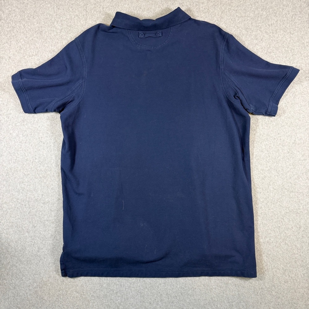 Duluth Trading Co Polo Shirt Mens XL Tall Navy Blue Relaxed Fit Short Sleeve - Picture 2 of 13